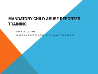 Mandatory Child Abuse Reporter Training Guidelines