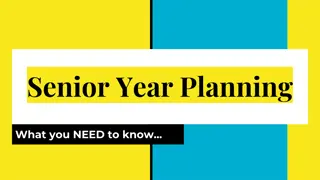 Senior Year Planning Essentials: What You Need to Know