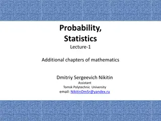 Foundations of Probability and Statistics