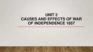 Causes and Effects of the 1857 War of Independence in India