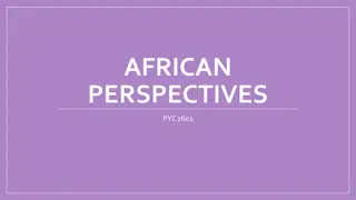 Challenges in Developing Indigenous African Psychology