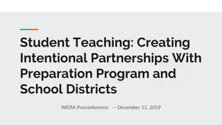 Intentional Partnerships in Student Teaching Programs