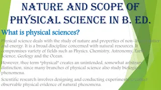 Physical Science in B.Ed: Nature, Scope, and Careers