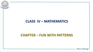 Fun with Patterns: Exploring Creativity and Logic in Mathematics