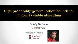 Stability and Generalization in Machine Learning