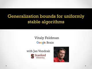 Generalization Bounds and Algorithms in Machine Learning