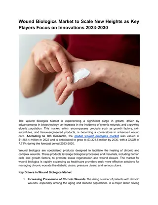 Wound Biologics Market Key Players Focus on Innovations 2023-2030