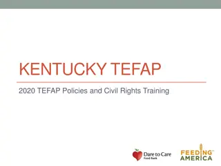 TEFAP Program Overview and Civil Rights Training 2020 in Kentucky