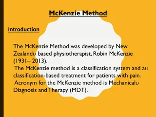 The McKenzie Method for Pain Management