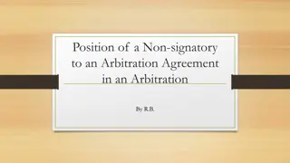 The Doctrine of Privity and Non-signatory in Arbitration