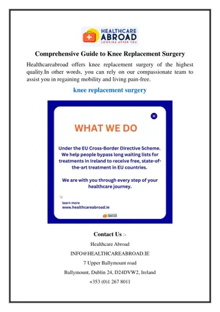 Comprehensive Guide to Knee Replacement Surgery