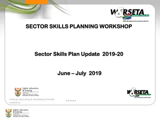 Sector Skills Workshop: Updating Skills Plan and Economic Outlook