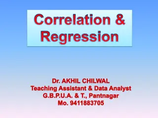 Correlation and Regression in Data Analysis