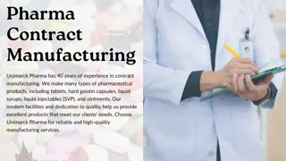 Pharma Contract Manufacturing With ISO Certified Company