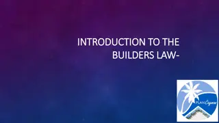 Introduction to Builders Law: Industry Context, Purpose, Administration, and Registration Categories