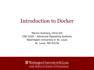 Docker Architecture in Advanced Operating Systems