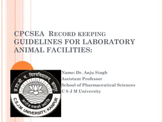 Laboratory Animal Facilities Record-keeping Guidelines