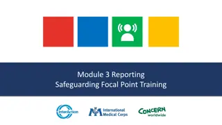 Safeguarding Focal Point Training: Enhancing Reporting and Response Mechanisms