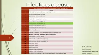 Infectious Diseases 4/5th Semester Classes: Approach & Prevention