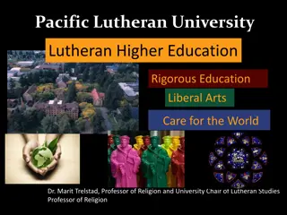 Introducing Lutheran Higher Education at Pacific Lutheran University