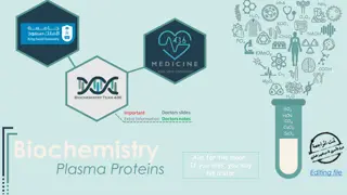 Plasma Proteins in Biochemistry Lectures