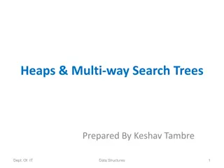 Heaps and Multi-way Search Trees