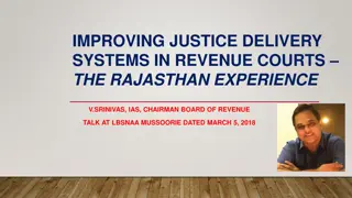 Enhancing Justice Delivery in Revenue Courts: Rajasthan's Approach