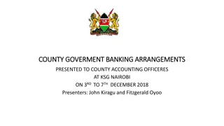 County Government Banking Arrangements Presentation