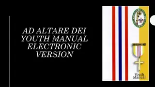 AD Altare Dei Youth Manual Electronic Version Overview