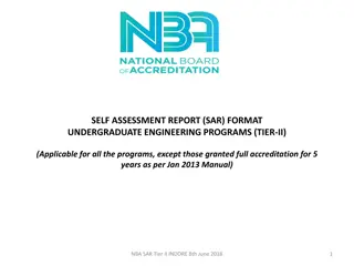 Engineering Program Self-Assessment Report Format Overview