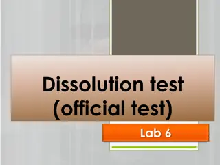 Importance of In-Vitro Dissolution Testing in Drug Assessment