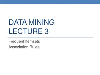 Introduction to Frequent Itemsets and Association Rules in Data Mining