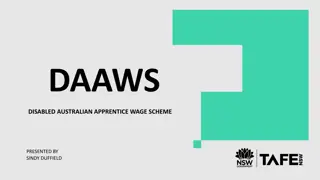 DAAWS: Disabled Australian Apprentice Wage Scheme Overview