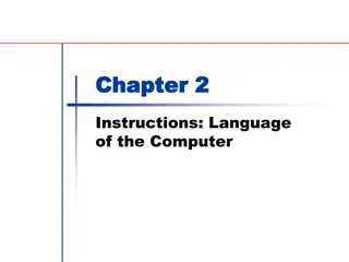 Computer Organization and Design: Chapter 2