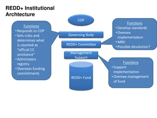 REDD+ Institutional Architecture and Functions Overview