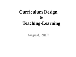 Curriculum Design and Program Outcomes in Education