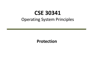 Operating System Protection Principles