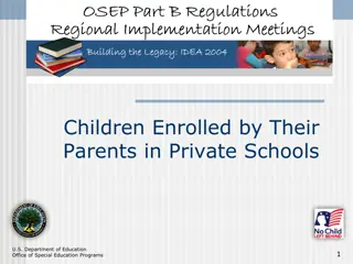 Private School Children with Disabilities - U.S. Department of Education Updates