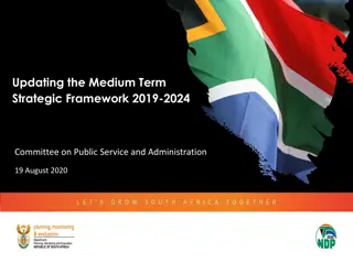 Medium-Term Strategic Framework 2019-2024 Update: Responding to the Changing Environment