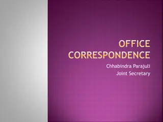 Understanding Office Correspondence: Types, Purpose, and Forms