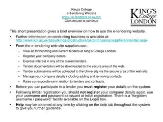 Comprehensive Guide to Using King's College London e-Tendering Website