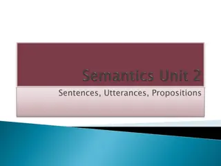 Understanding Sentences, Utterances, and Propositions