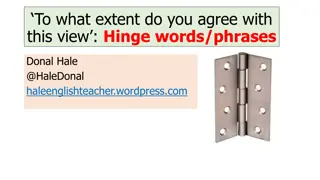 Understanding the Importance of Hinge Words in Essay Writing