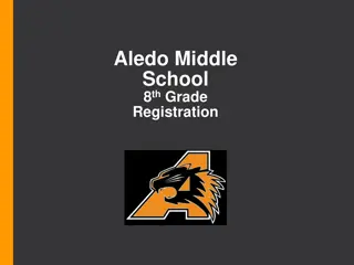 Aledo Middle School 8th Grade Registration Information