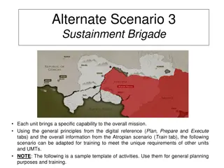 Training Scenario for Sustainment Brigade Deployment Preparation