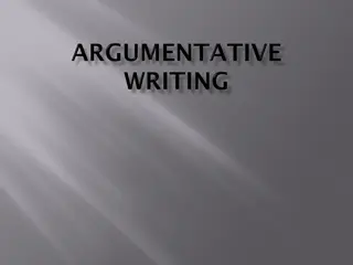 Effective Argumentation Framework for Persuasive Writing