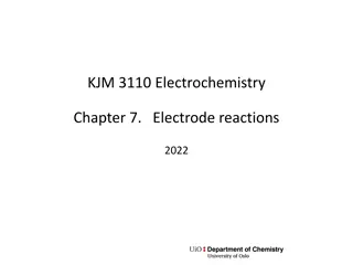 Electrode Reactions in Electrochemistry