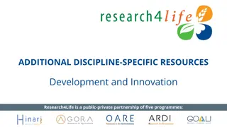 Discipline-Specific Resources for Development and Innovation