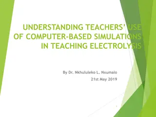 Enhancing Learner Understanding through Computer-Based Simulations in Teaching Electrolysis