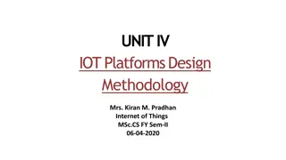 IoT Platforms Design Methodology for Efficient System Development